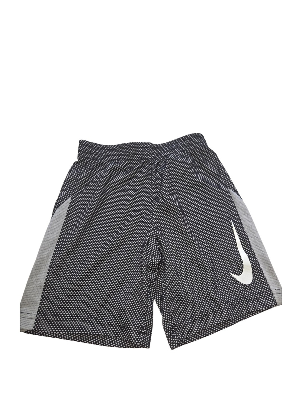 Nike Boys' Black Dri-FIT Athletic Shorts with White Swoosh